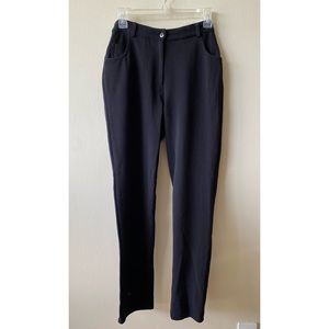 Marisa Christina Black Ribbed Pants